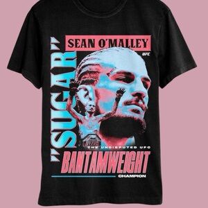 UFC Sean O’Malley Sugar Black Graphic Men's T-Shirt